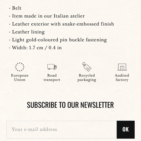 Sezane Livie Belt Leopard - Size 75 centimeters - Picture 5 of 8